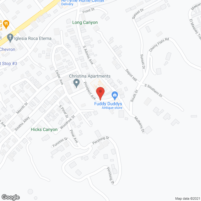 Map of the neighborhood around Christina Apartments