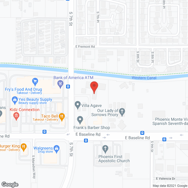 Map of the neighborhood around CPLC Villas