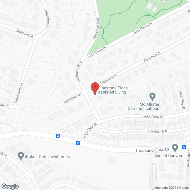 Map of the neighborhood around Pipestone Place Assisted Living