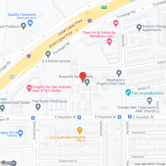 Map of the neighborhood around Roseville Apartments