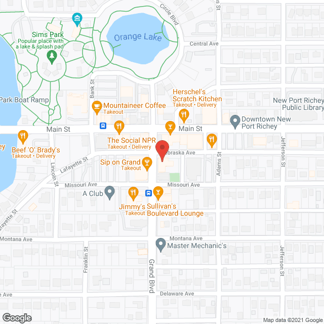 Map of the neighborhood around Encore Senior Living