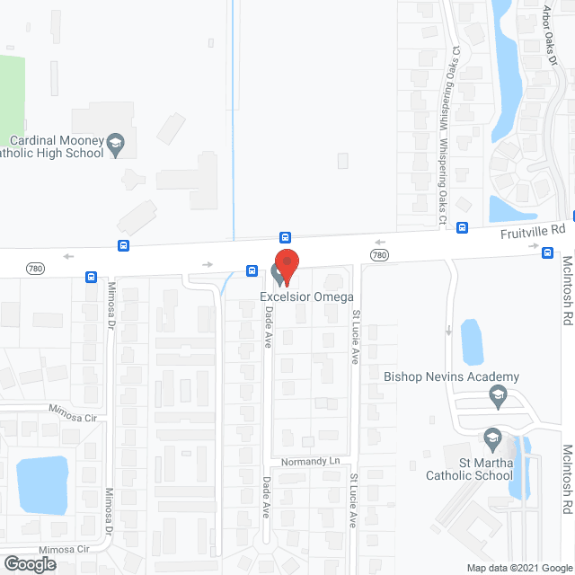 Map of the neighborhood around Excelsior Omega Inc