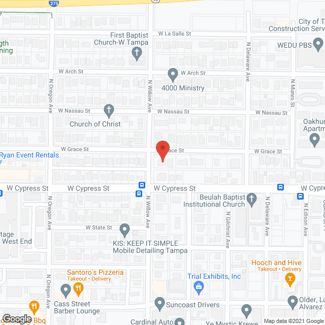 Map of the neighborhood around Hailes Boarding Home