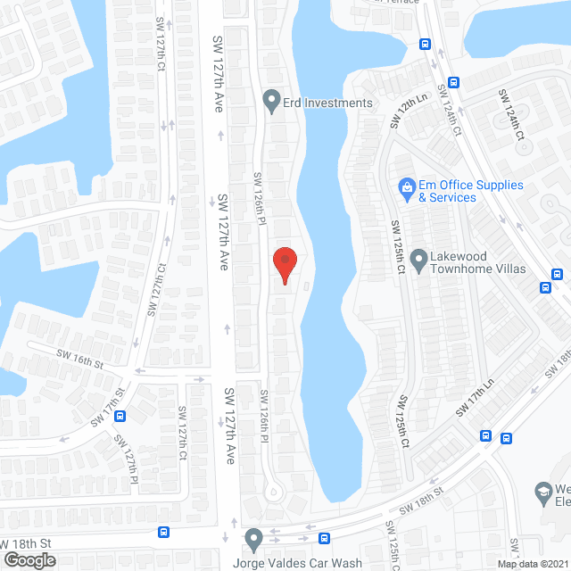 Map of the neighborhood around Mercedes Home of Miami
