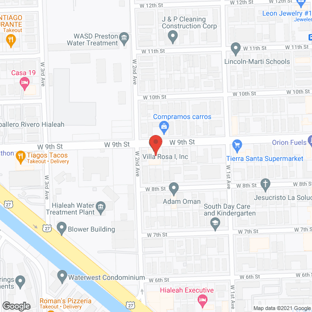 Map of the neighborhood around Villa Rosa I Inc