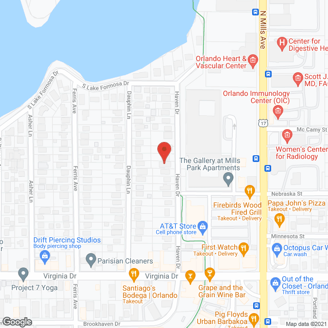 Map of the neighborhood around Eilene's Guest Home