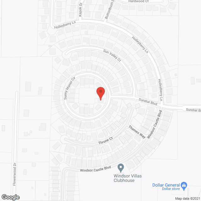 Map of the neighborhood around Windsor Villas Active Senior