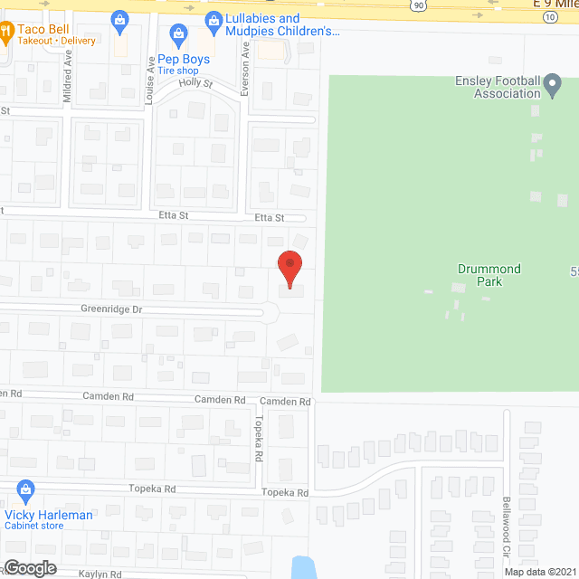 Map of the neighborhood around Greenridge House Group Home