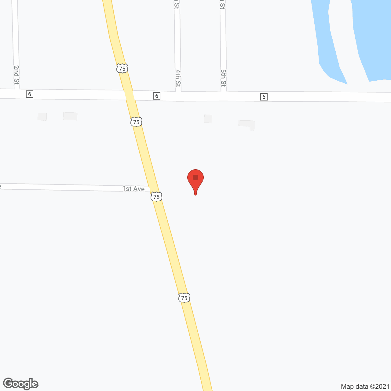 Map of the neighborhood around Waters Edge Assisted Living