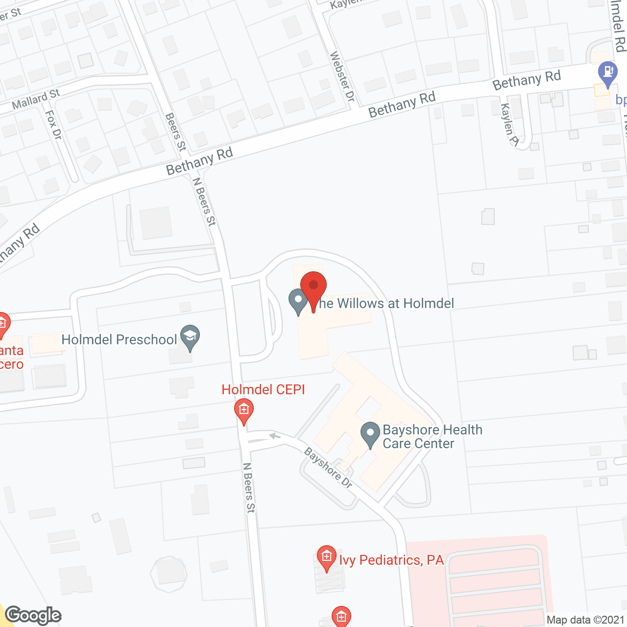 Map of the neighborhood around Complete Care at Holmdel