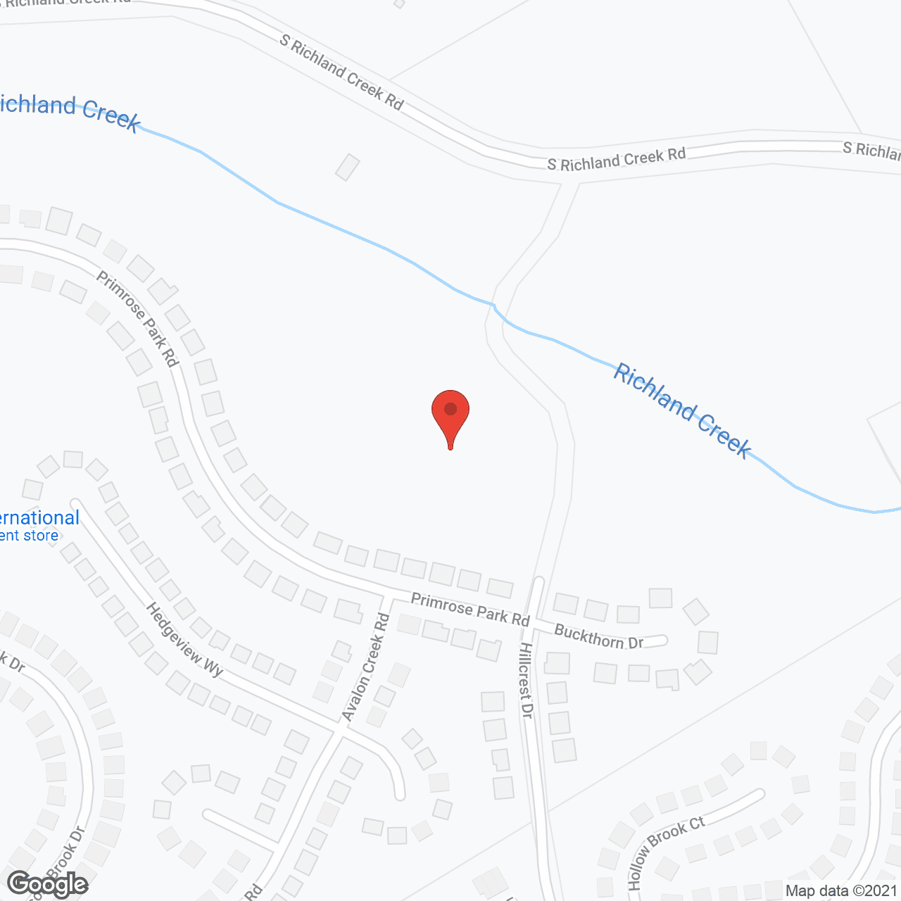 Map of the neighborhood around Holbrook Sugar Hill