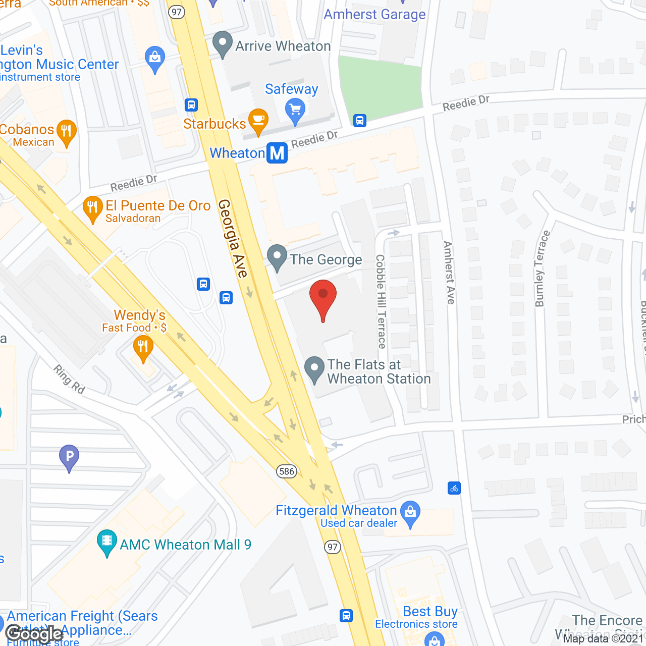 Map of the neighborhood around Rose Garden Residence