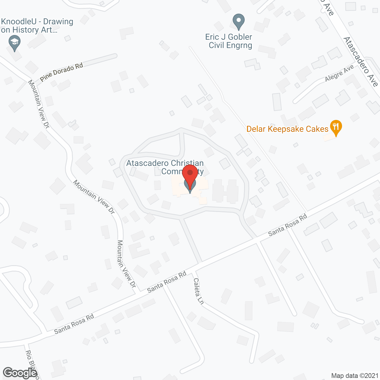 Map of the neighborhood around Oakview Village