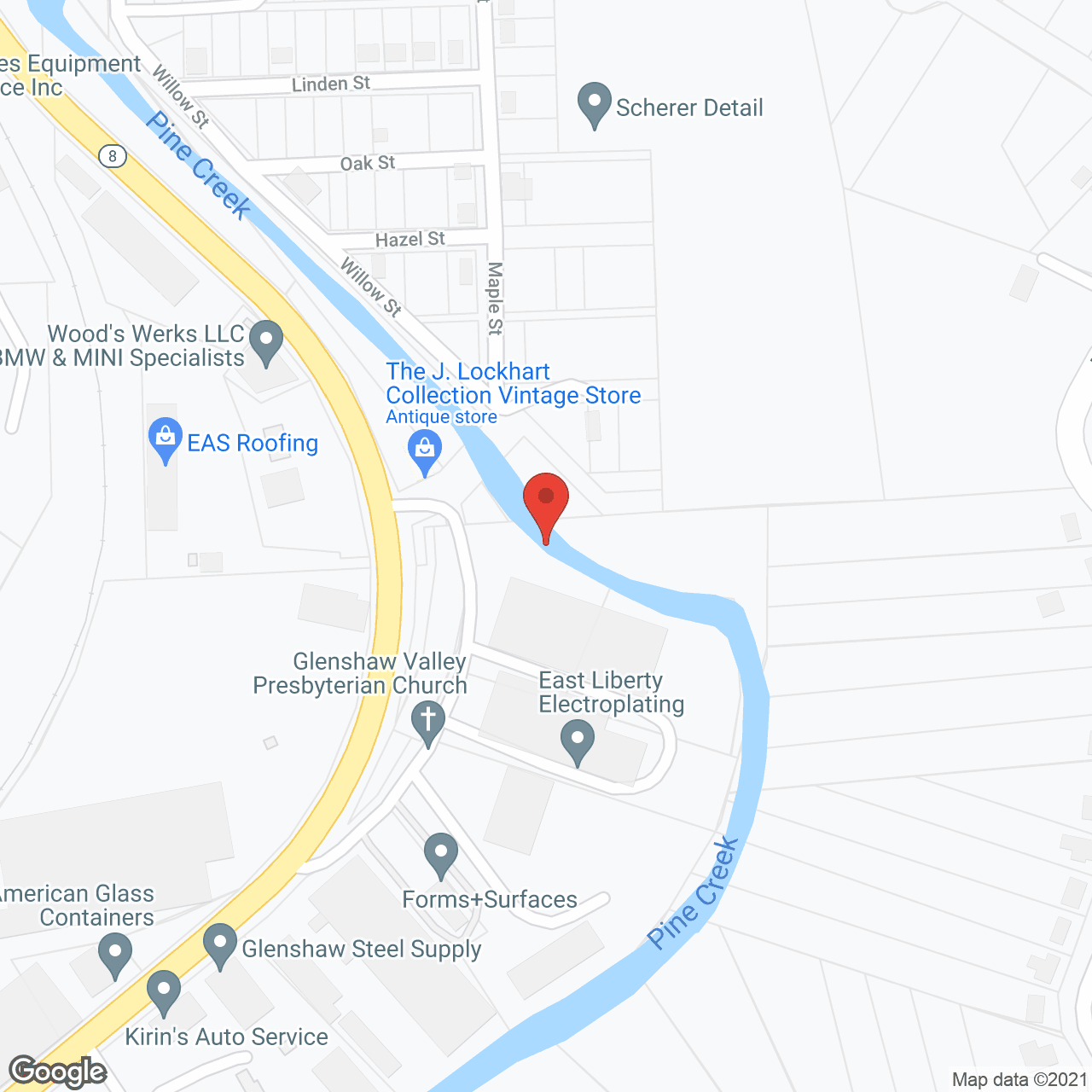 Map of the neighborhood around Harmony at Harts Run
