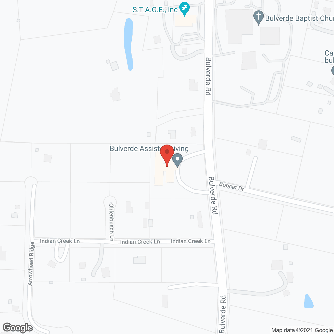 Map of the neighborhood around Gemstone at Bulverde