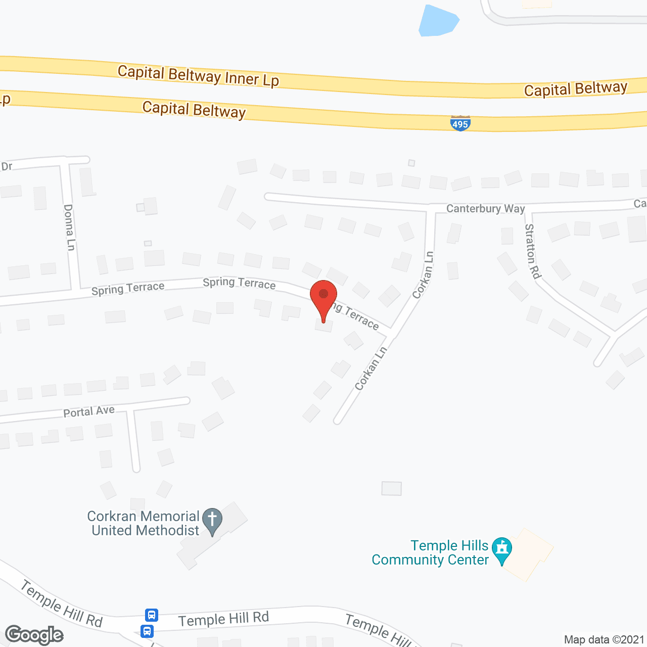 Map of the neighborhood around Mike-William ALF
