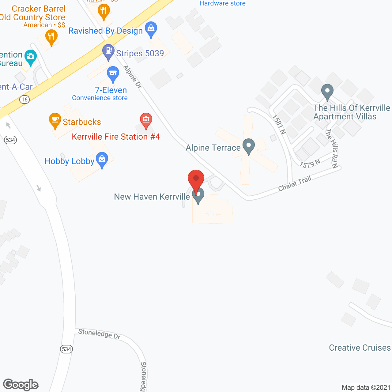 Map of the neighborhood around New Haven Memory Care of Kerrville