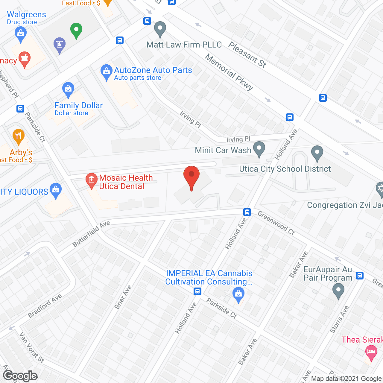 Map of the neighborhood around Eden Parkhealth Ctr