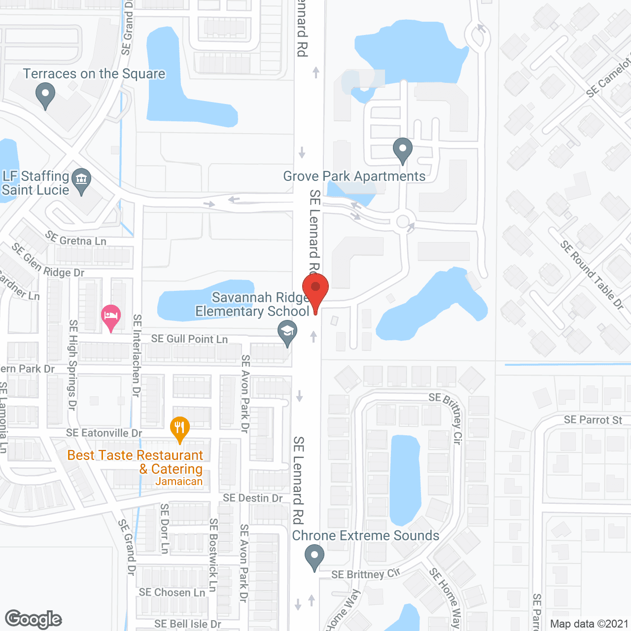 Map of the neighborhood around Paradise Care Cottage