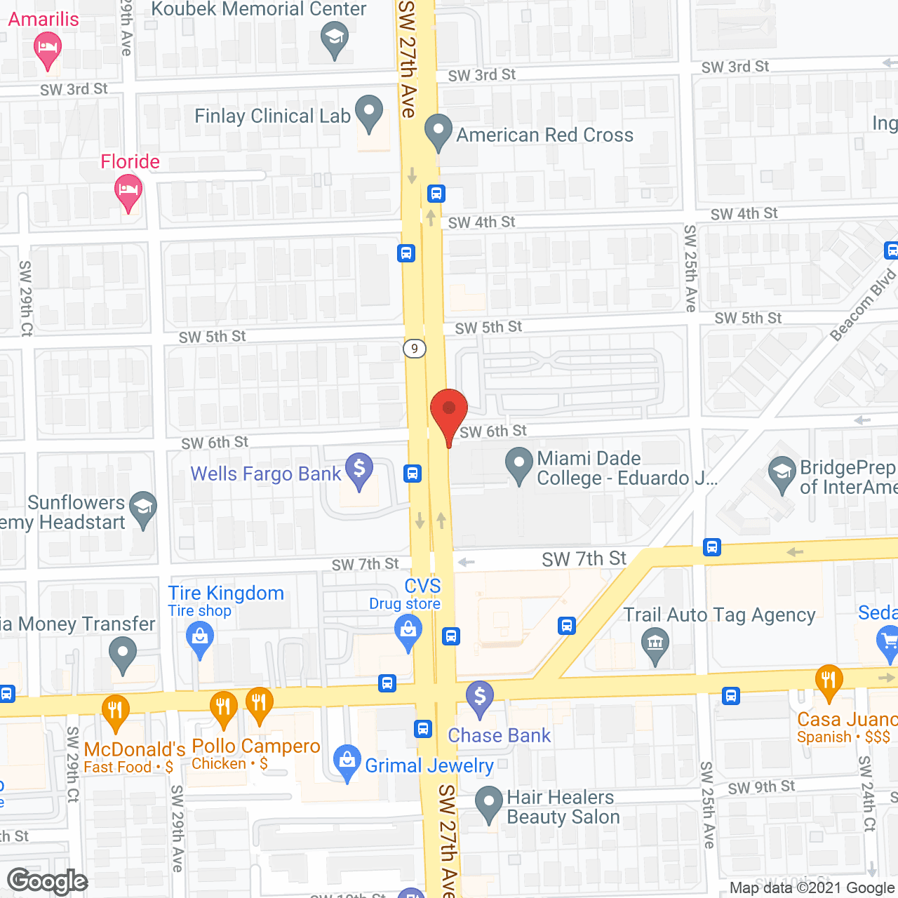 Map of the neighborhood around Helping Hands of South Florida, LLC