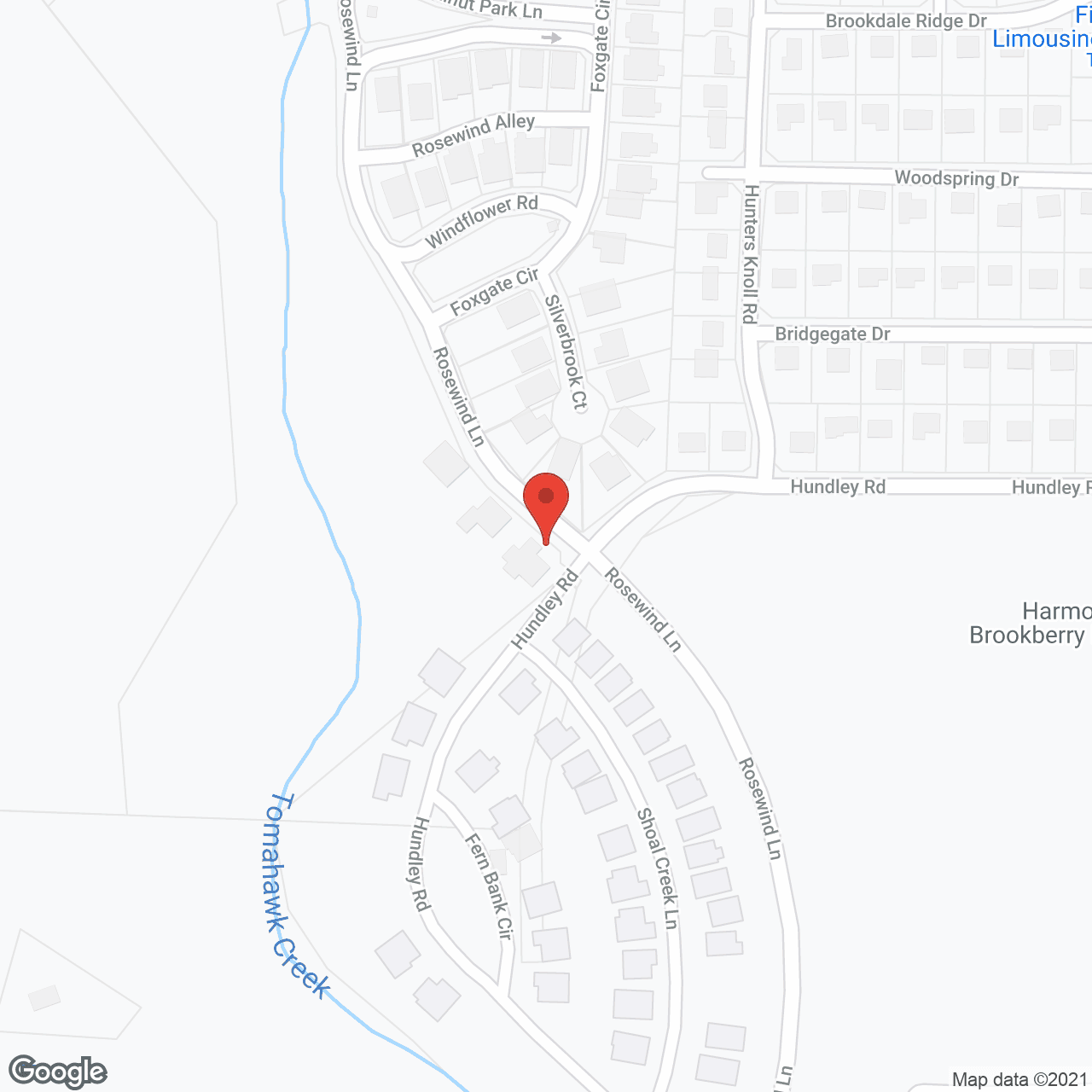 Map of the neighborhood around Harmony at Brookberry Farm