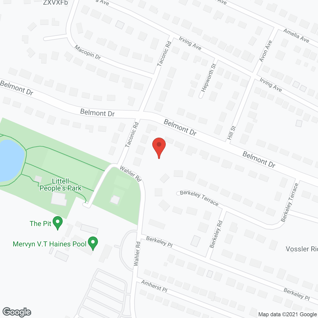 Map of the neighborhood around Spring Hills Livingston