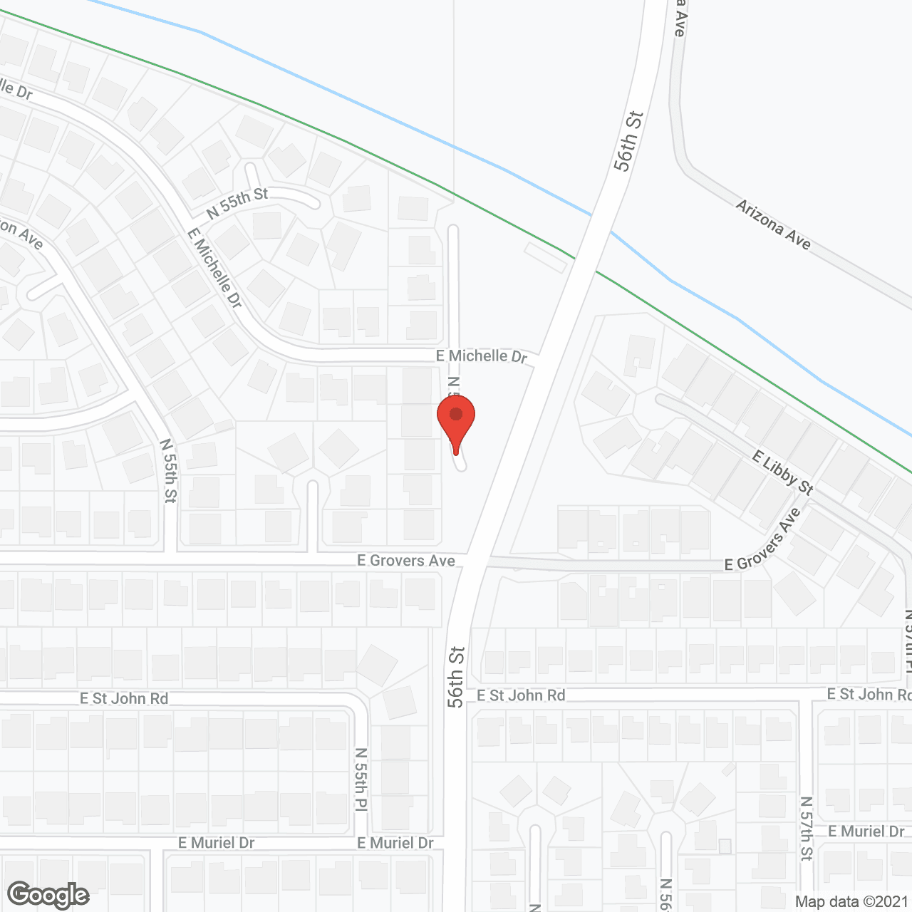 Map of the neighborhood around Endeavor AL III