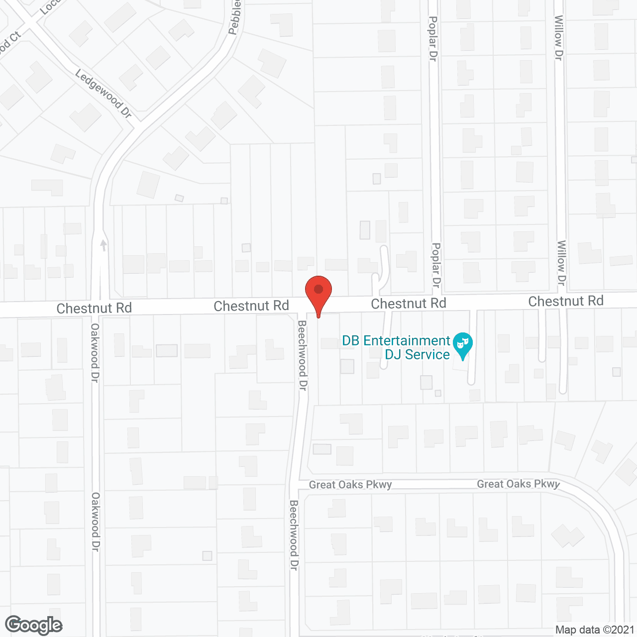 Map of the neighborhood around Vitalia Rockside
