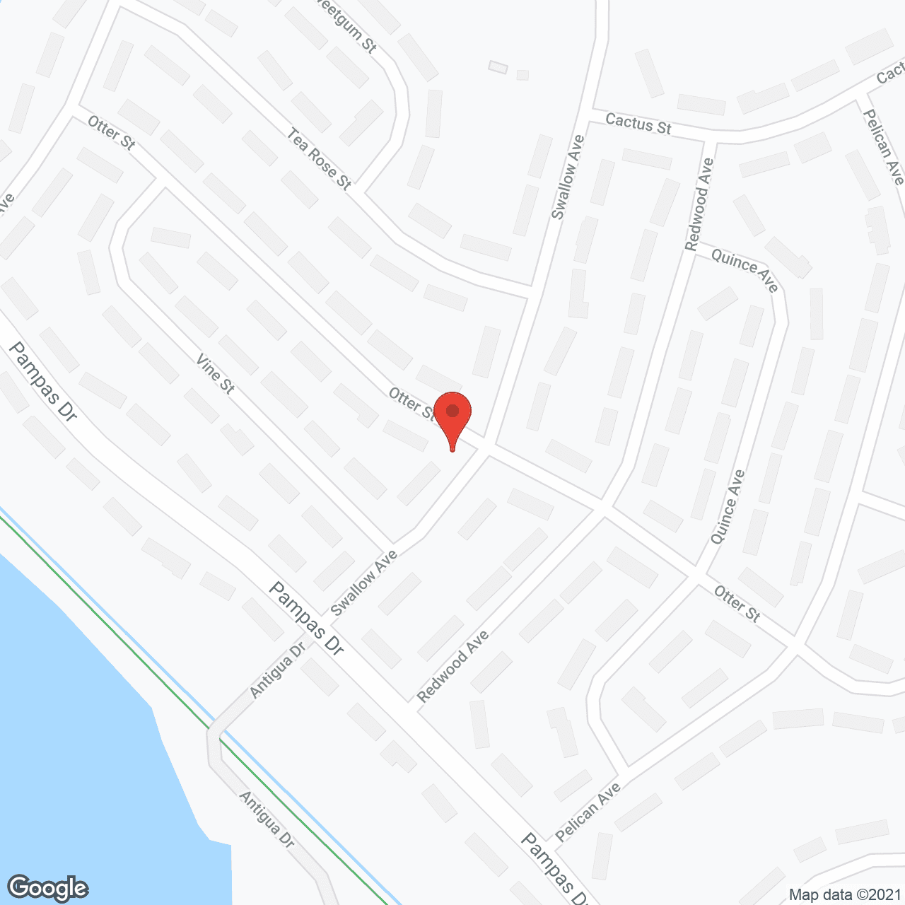 Map of the neighborhood around Indigo at Carolina Forest