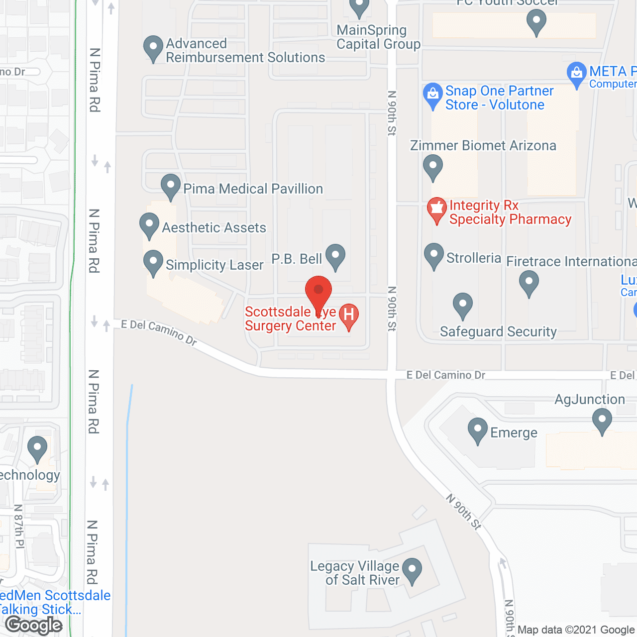Map of the neighborhood around Legacy Village of Salt River