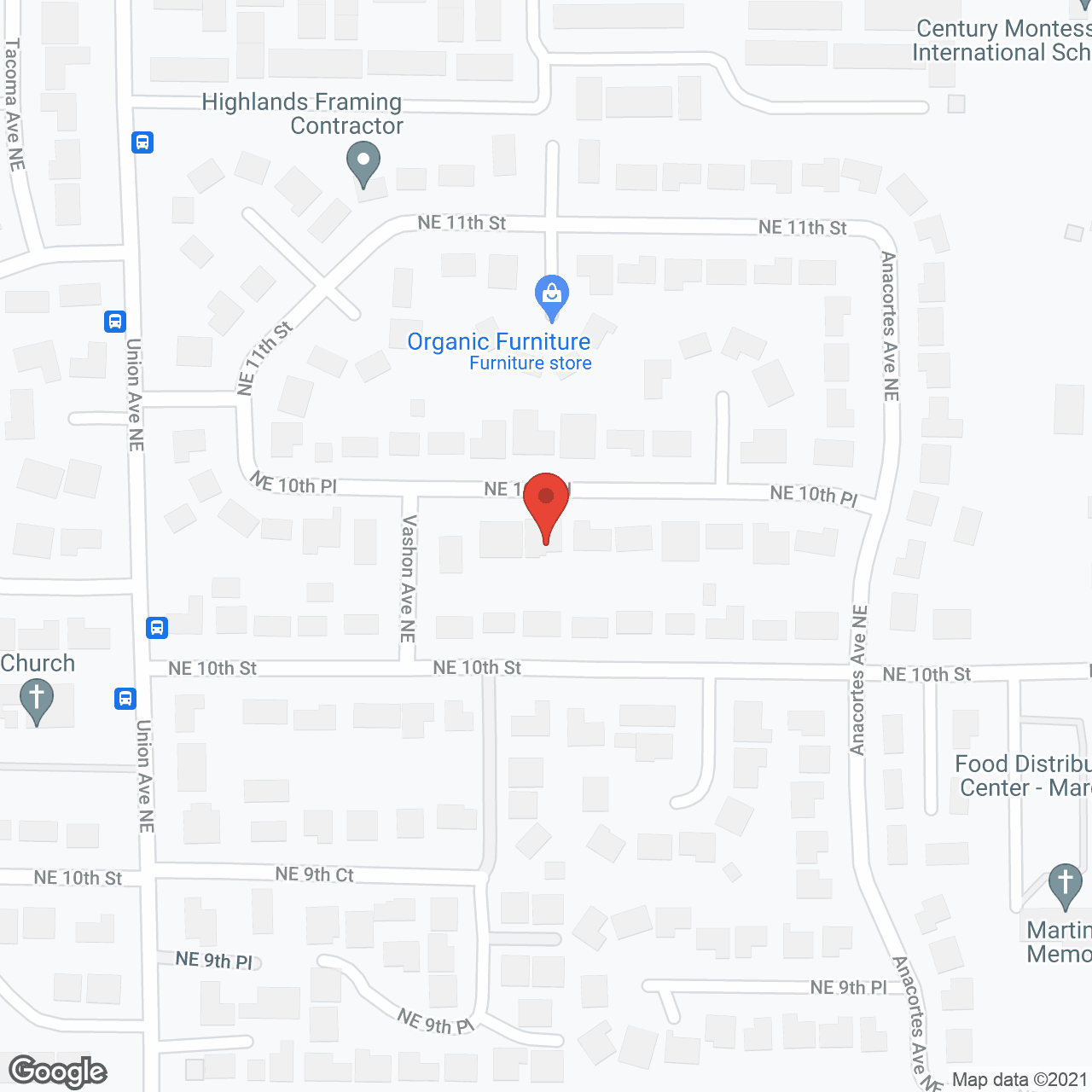Map of the neighborhood around Choice Home Care