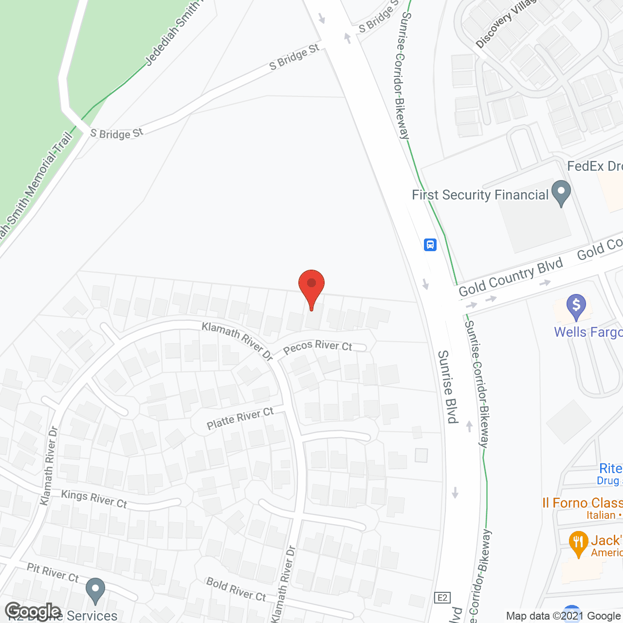 Map of the neighborhood around Sunriver Senior Care