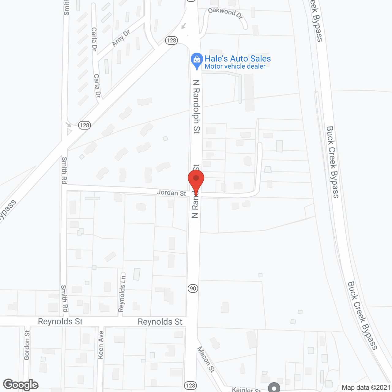 Map of the neighborhood around Camellia Manor