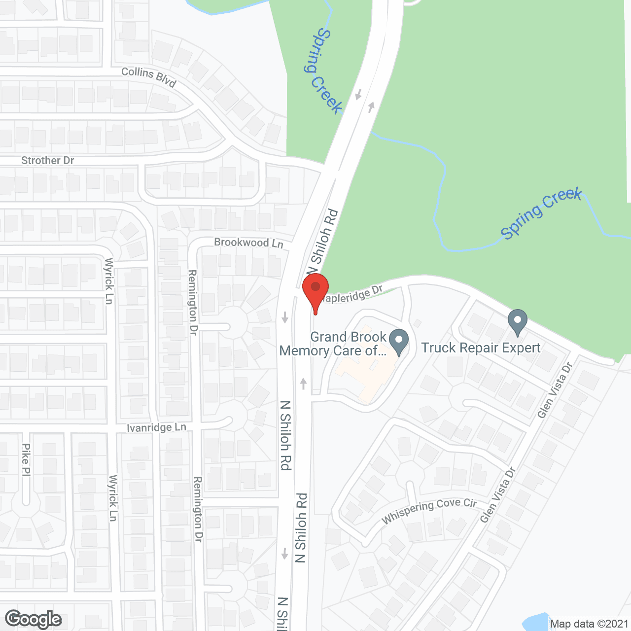 Map of the neighborhood around Colonial Oaks Senior Living at Campbell Park