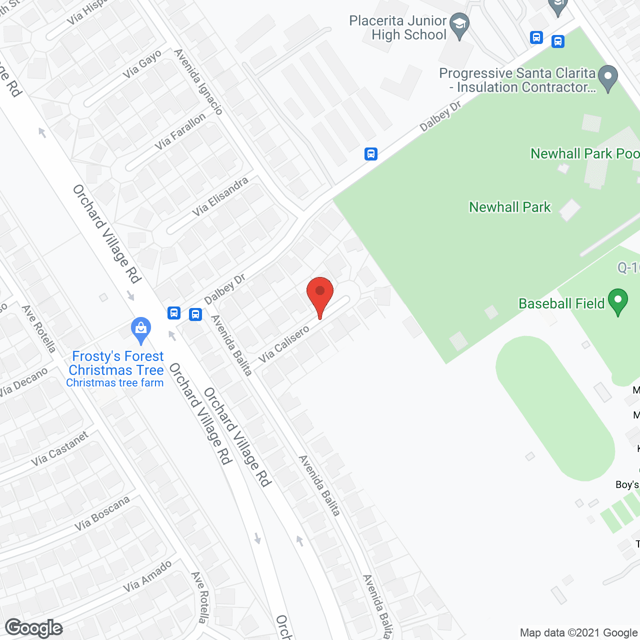 Map of the neighborhood around Castlemere Senior Home