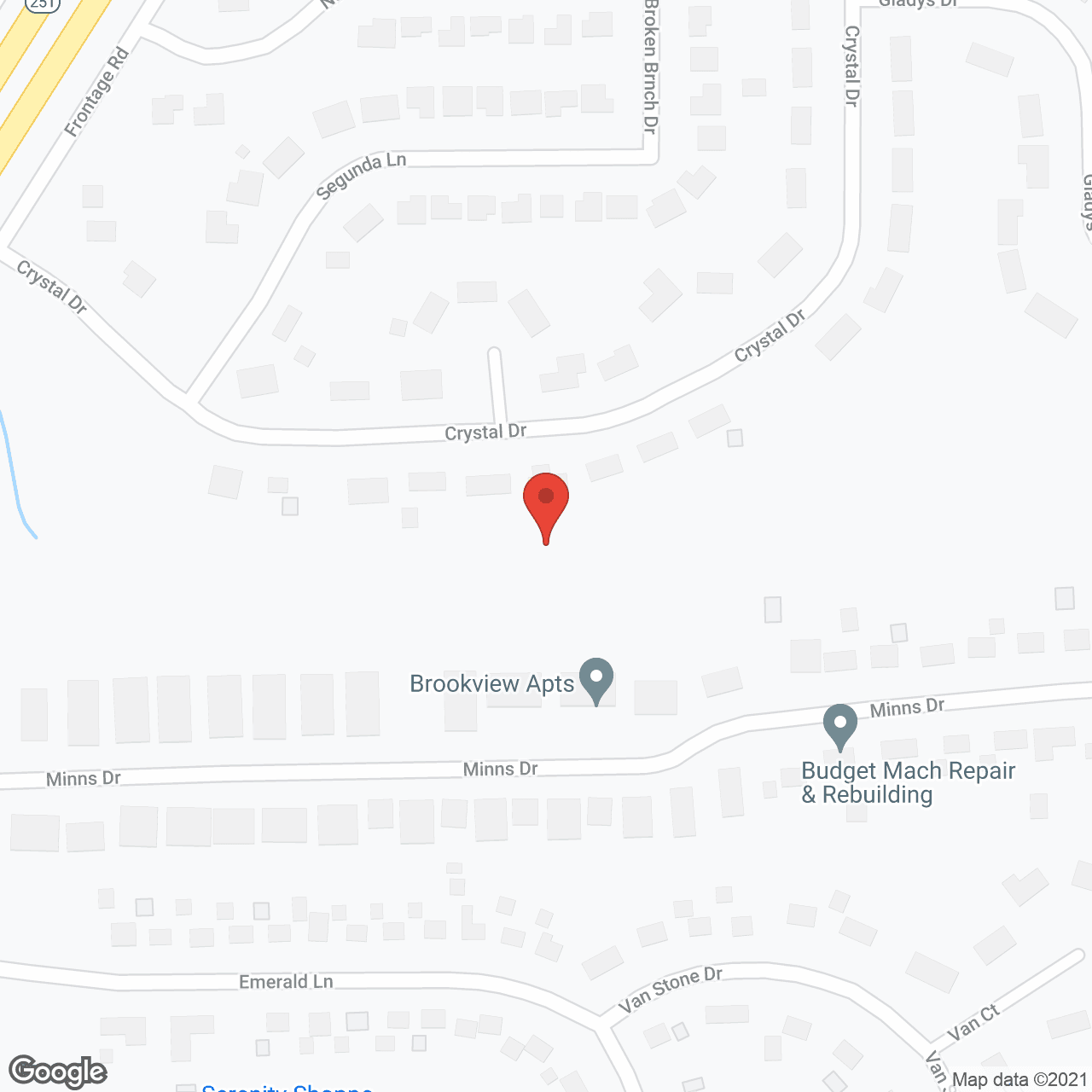 Map of the neighborhood around TLC Living Community