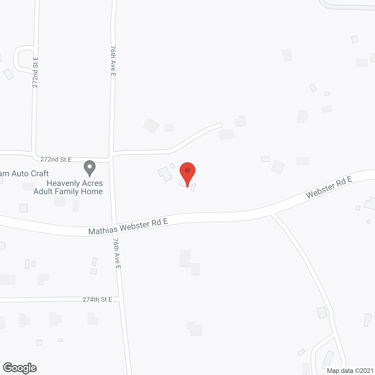 Map of the neighborhood around Heavenly Acres II