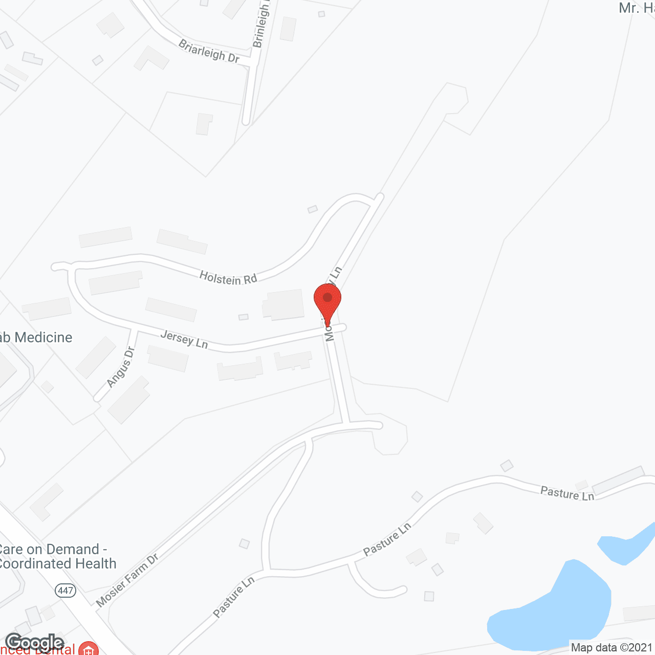 Map of the neighborhood around Shawnee Ridge