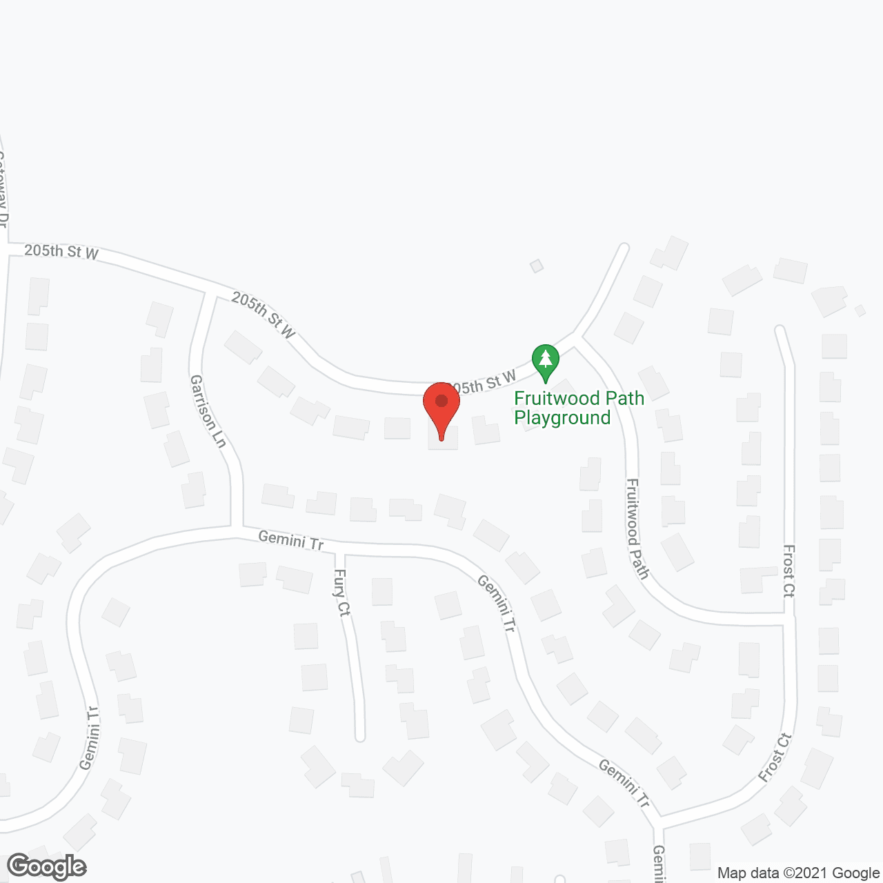 Map of the neighborhood around Spy Glass Manor