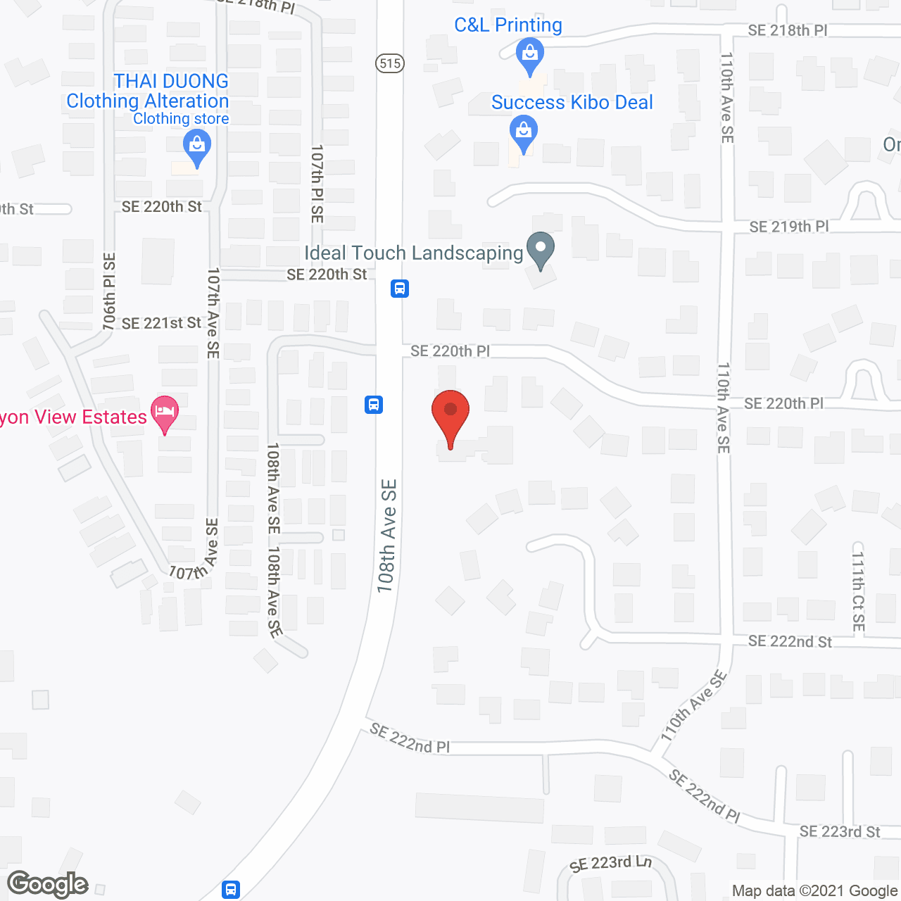 Map of the neighborhood around Best Care 2