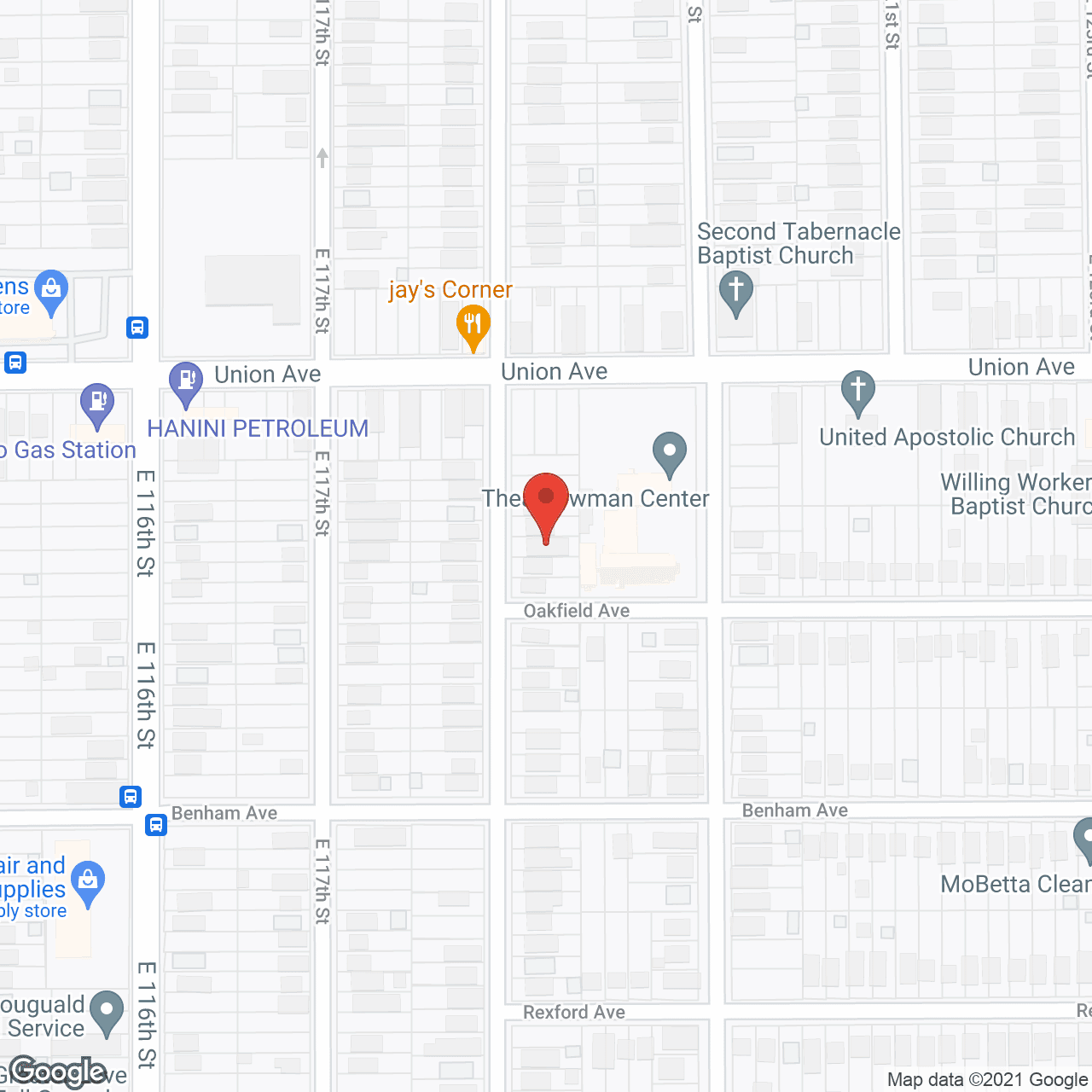 Map of the neighborhood around Mary Rox Group Home