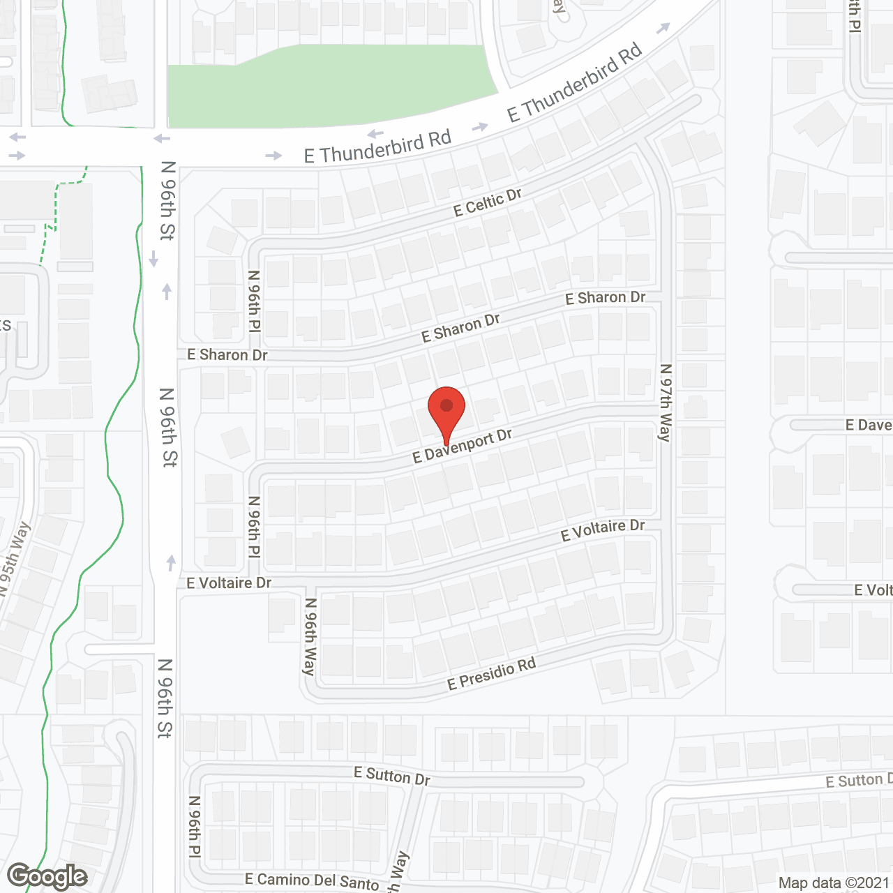 Map of the neighborhood around La Casita