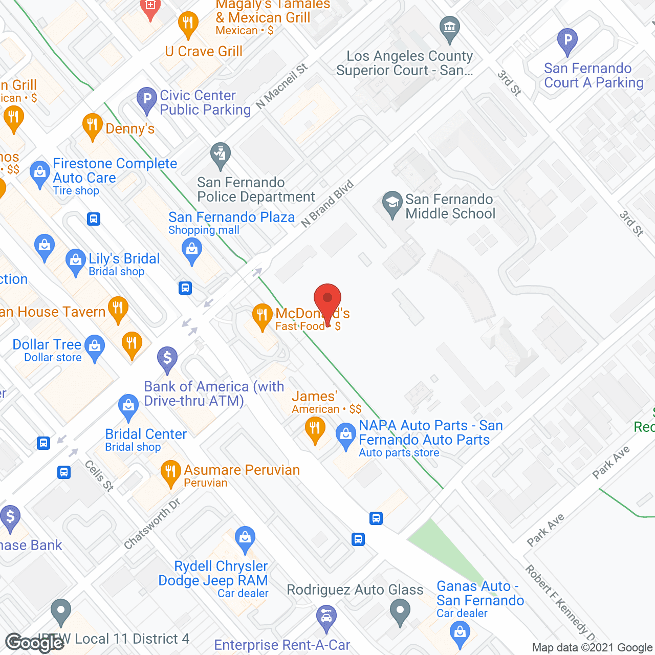 Map of the neighborhood around JMS Residential Care