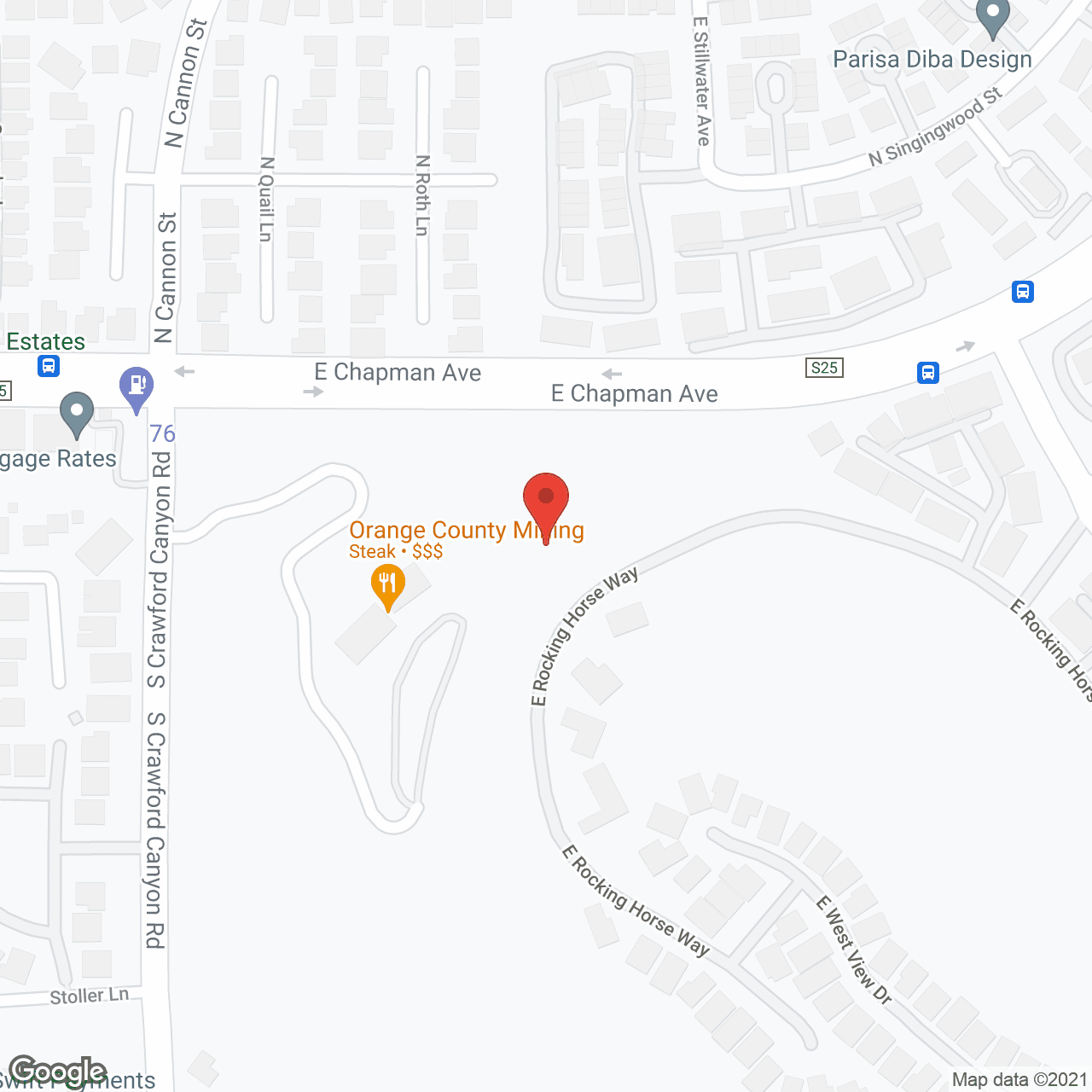 Map of the neighborhood around Home Sweet Home
