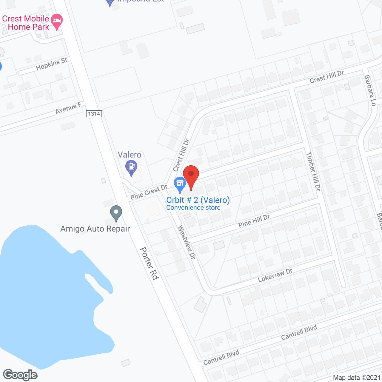 Map of the neighborhood around Extended Senior Care Services