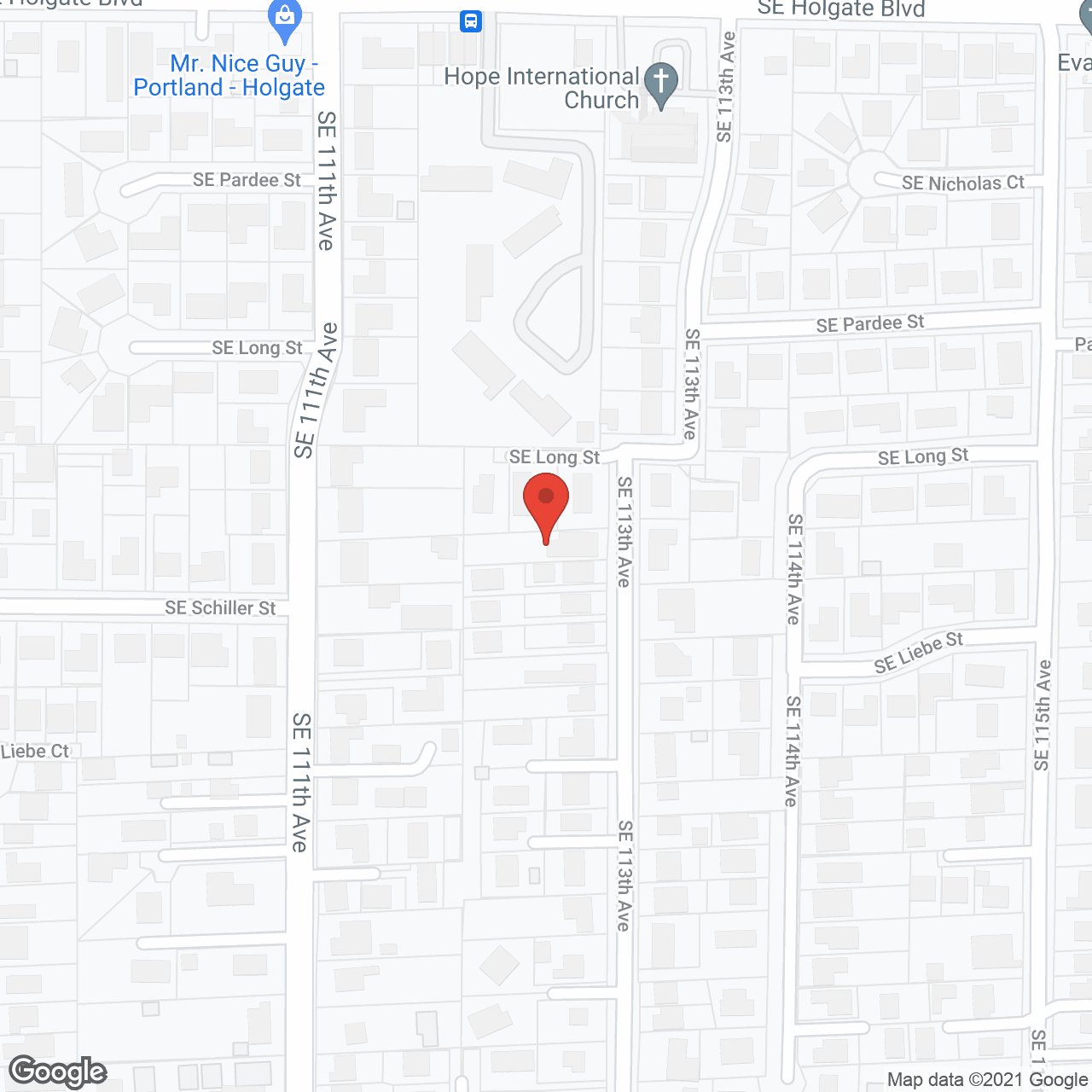 Map of the neighborhood around Juliet’s Adult Care Home