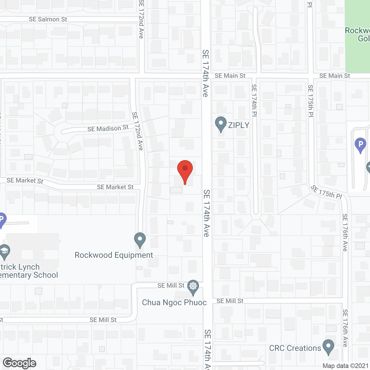 Map of the neighborhood around Alina's AFCH