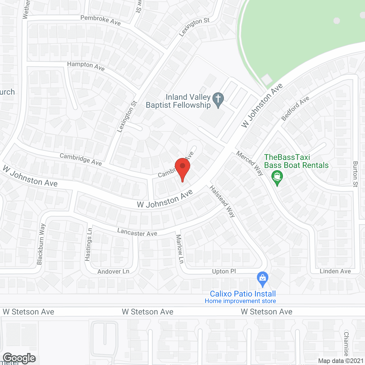 Map of the neighborhood around JMP Care Home