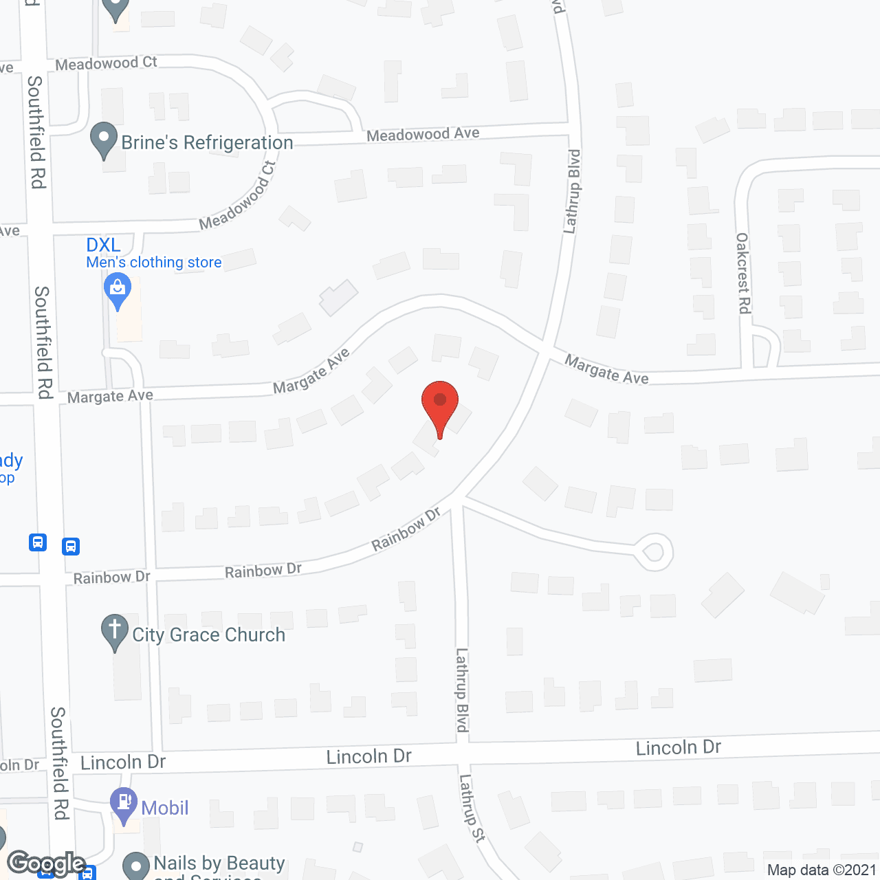 Map of the neighborhood around Sunset Residential Rehab