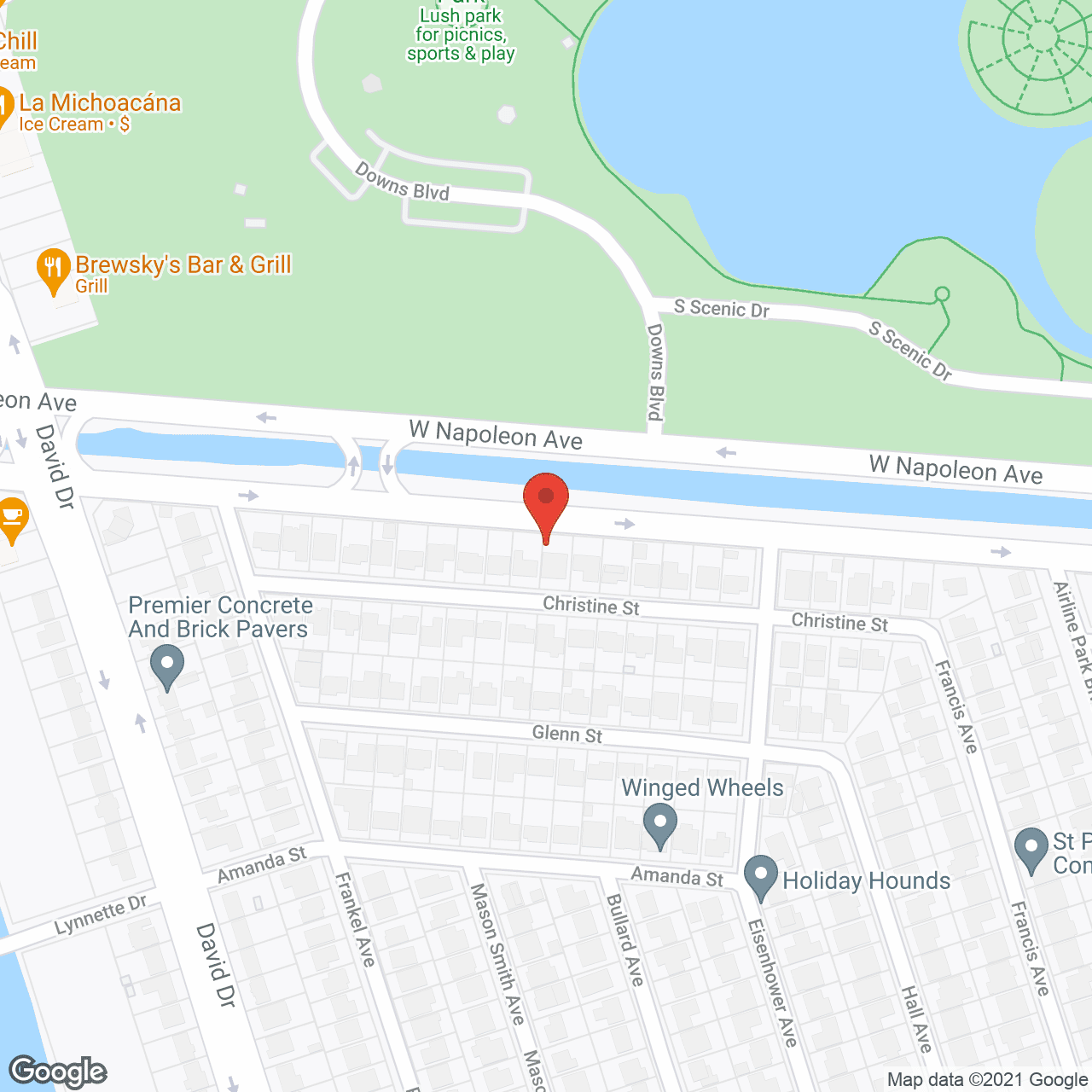 Map of the neighborhood around Fidelis Janice House